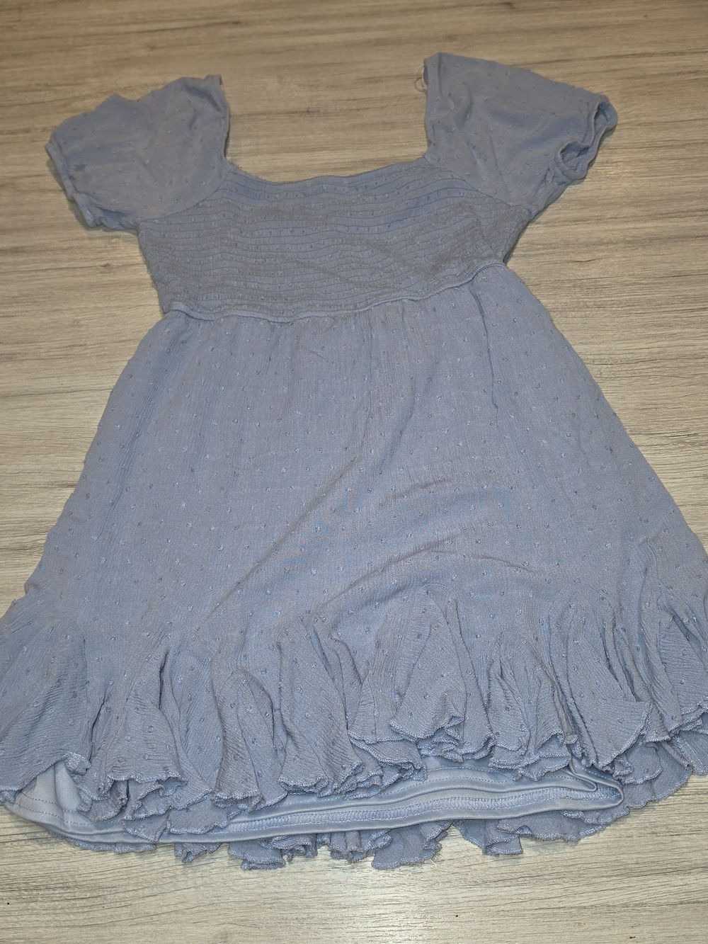 Altar'd State Mini Short Sleeve Dress Women's Blue Size Medium L5 - Picture 6 of 6
